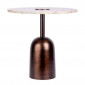 Table d'Appoint Design "Harriet" 47cm Marron|Table Basse|Paris Prix