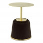Table d'Appoint Design "Jokai" 60cm Marron & Or|Table Basse|Paris Prix