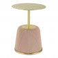 Table d'Appoint Design "Jokai" 60cm Rose & Or|Table Basse|Paris Prix