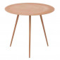 Table Ronde Gigogne Design "Vicky" 45cm Pêche|Table Basse|Paris Prix
