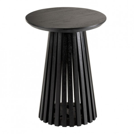 Table d'Appoint Design en Bois "Vincent" 40cm Noir|Table Basse|Paris Prix