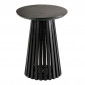 Table d'Appoint Design en Bois "Vincent" 40cm Noir|Table Basse|Paris Prix