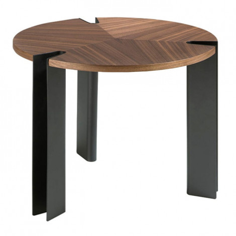 Table d'Appoint Design "Hank" 60cm Marron|Table Basse|Paris Prix