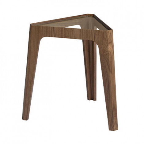 Table d'Appoint en Verre "Efren" 58cm Marron|Table Basse|Paris Prix