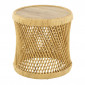 Table d'Appoint en Rotin "Cylindre" 50cm Naturel|Table Basse|Paris Prix