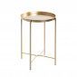 Table d'Appoint Métal "Yann" 50cm Or|Table Basse|Paris Prix