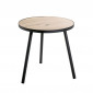 Table d'Appoint "Miranda" 52cm Chêne & Noir|Table Basse|Paris Prix