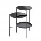 Table d'Appoint Design "Trio" 71cm Noir|Table Basse|Paris Prix