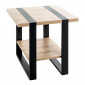 Table d'Appoint "Miranda" 45cm Chêne & Noir|Table Basse|Paris Prix