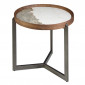Table d'Appoint en Marbre "Clinton" 62cm Naturel|Table Basse|Paris Prix