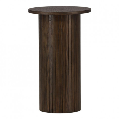 Table d'Appoint Design Nervuré "Bianca" 65cm Marron|Table Basse|Paris Prix