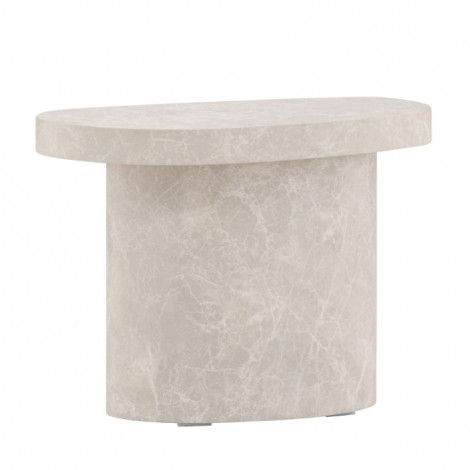 Table d'Appoint Design "Bastad" 50cm Gris Clair|Table Basse|Paris Prix