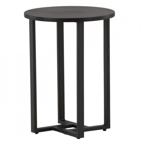 Table d'Appoint Design "Lawton" 55cm Noir|Table Basse|Paris Prix