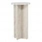 Table d'Appoint Effet Marbre "Alesund" 75cm Beige|Table Basse|Paris Prix