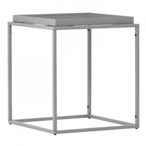 Table d'Appoint en Métal "Porto Alegre" 51cm Gris Foncé|Table Basse|Paris Prix