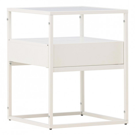 Table d'Appoint Design "Fortaleza" 51cm Blanc|Table Basse|Paris Prix