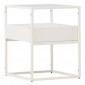 Table d'Appoint Design "Fortaleza" 51cm Blanc|Table Basse|Paris Prix