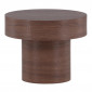 Table d'Appoint Design "Malung" 50cm Marron|Table Basse|Paris Prix