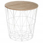 Table d'Appoint Design "Kumi" 41cm Blanc|Table Basse|Paris Prix