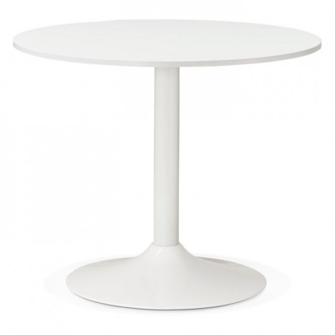 Table d'Appoint Design "Vanta" 90cm Blanc|Table Basse|Paris Prix