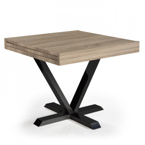 Table d'Appoint Extensible "Shoreditch" 90-180cm Chêne Clair|Table Basse|Paris Prix