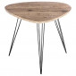 Table d'Appoint Industriel "Neile" 69cm Marron|Table Basse|Paris Prix