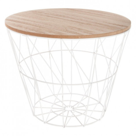 Table d'Appoint Design "Kumi" 30cm Blanc|Table Basse|Paris Prix