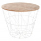Table d'Appoint Design "Kumi" 30cm Blanc|Table Basse|Paris Prix