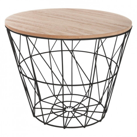 Table d'Appoint Design "Kumi" 30cm Noir|Table Basse|Paris Prix