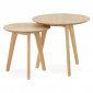 Set de 2 Tables d'Appoint "Rauma" Naturel|Table Basse|Paris Prix