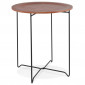 Table d'Appoint Design "Kwiko" 46cm Noyer|Table Basse|Paris Prix