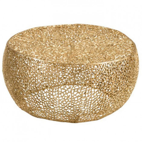 Table d'Appoint Design "Corail" 81cm Or|Table Basse|Paris Prix