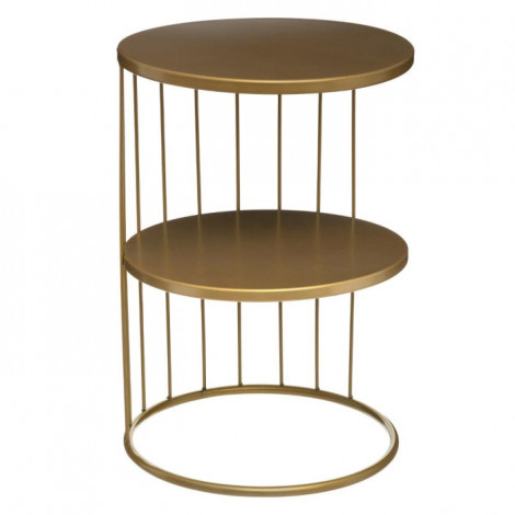 Table d'Appoint Design Métal "Kobu" 36cm Or|Table Basse|Paris Prix