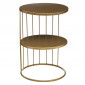 Table d'Appoint Design Métal "Kobu" 36cm Or|Table Basse|Paris Prix