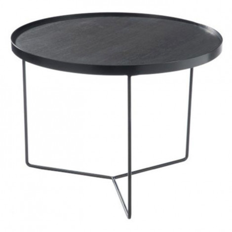 Table d'Appoint ronde "Gigogne" 60cm Marron|Table Basse|Paris Prix