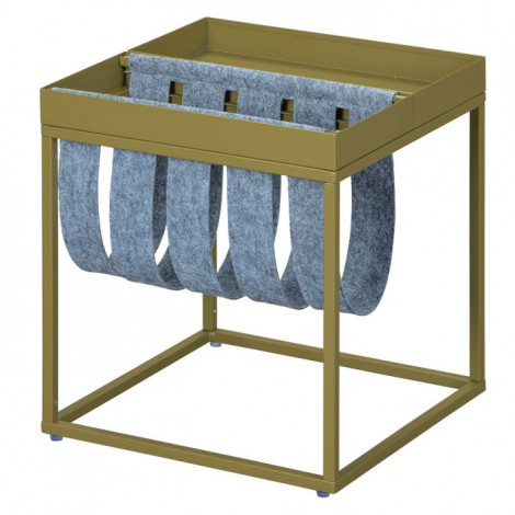 Table d'Appoint Design "Porte-Magazine" 40cm Vert|Table Basse|Paris Prix