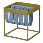 Table d'Appoint Design "Porte-Magazine" 40cm Vert|Table Basse|Paris Prix