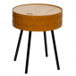 Table d'Appoint Design Coffre "Shiro" 45cm Moutarde|Table Basse|Paris Prix