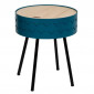 Table d'Appoint Design Coffre "Shiro" 45cm Bleu|Table Basse|Paris Prix