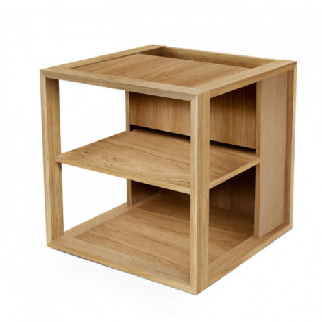 Table d'Appoint Design "Cuben" 50cm Chêne|Table Basse|Paris Prix