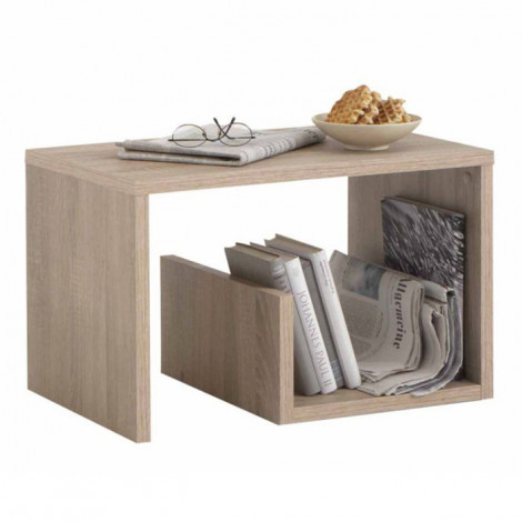 Table d'Appoint Design "Kani" 59cm Chêne|Table Basse|Paris Prix