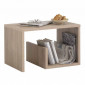 Table d'Appoint Design "Kani" 59cm Chêne|Table Basse|Paris Prix