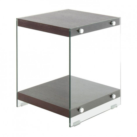 Table d'Appoint en Bois "Elementary" 45cm Marron Foncé|Table Basse|Paris Prix