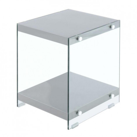 Table d'Appoint en Bois "Elementary" 45cm Gris|Table Basse|Paris Prix