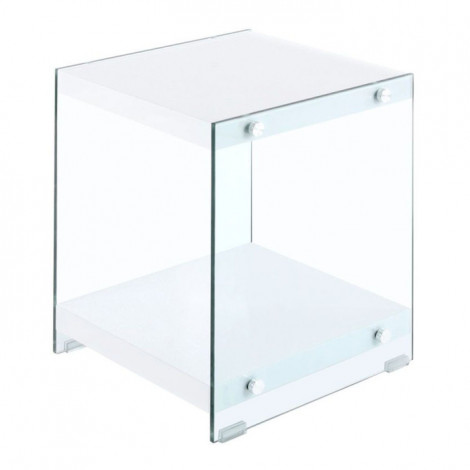 Table d'Appoint en Bois "Elementary" 45cm Blanc|Table Basse|Paris Prix