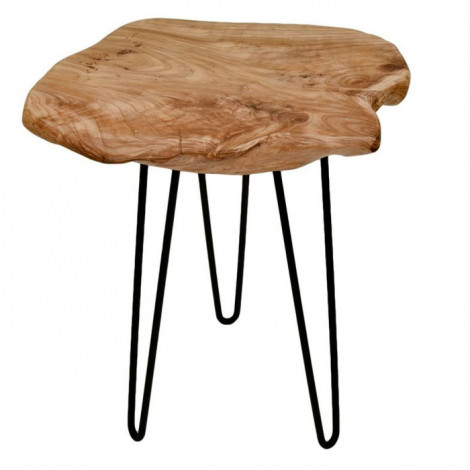 Table d'Appoint en Bois "Woody 210" 40cm Naturel|Table Basse|Paris Prix
