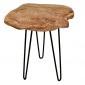Table d'Appoint en Bois "Woody 210" 40cm Naturel|Table Basse|Paris Prix