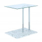Table d'Appoint en Marbre "Julius" 49cm Blanc|Table Basse|Paris Prix