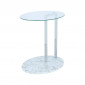Table d'Appoint Ronde en Marbre "Julius" 49cm Blanc|Table Basse|Paris Prix