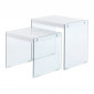 Lot de 2 Tables d'Appoint "Elementary" 46cm Blanc|Table Basse|Paris Prix